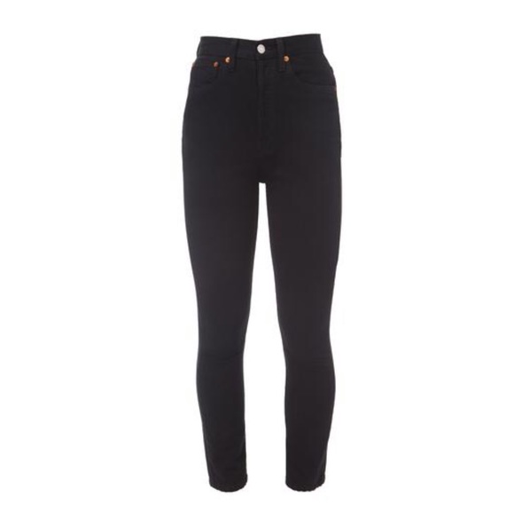 Re/Done Denim - RE/DONE Originals High Rise Black Jean, Size 27